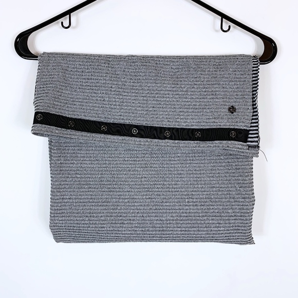 Lululemon Rulu Vinyasa scarf black white Snap - Picture 2 of 7